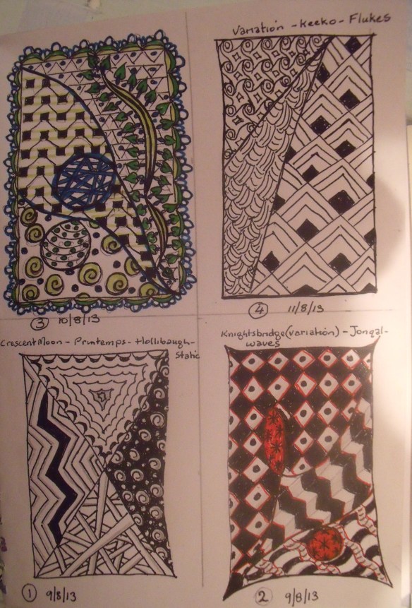 Zentangle First ones Aug 13
