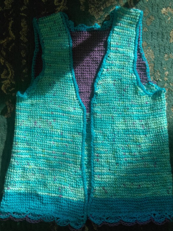 Tunisian vest 1 Aug16